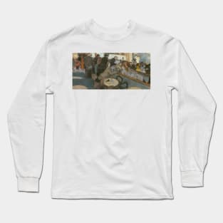 Cafe-Concert (The Spectators) by Edgar Degas Long Sleeve T-Shirt